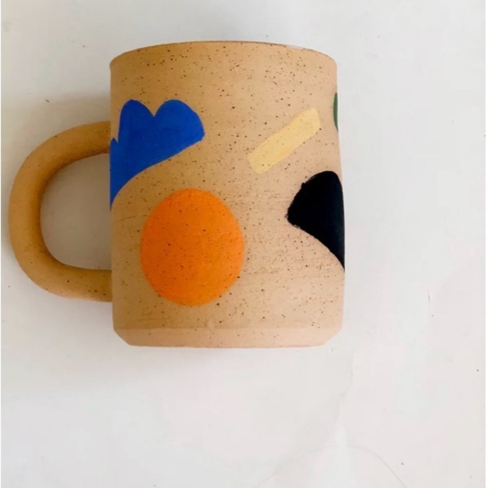O - M Large Dream of Desert Handmade and Hand-painted Ceramics Mug